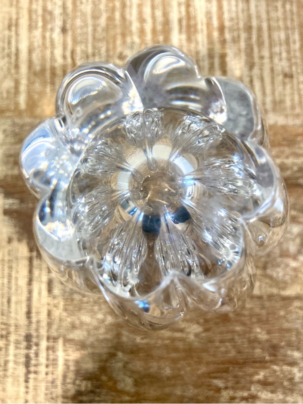 Orrefors Crystal Eight Point Tulip Flower Vase 6 5/8” Tall Sweden - Picture 9 of 15